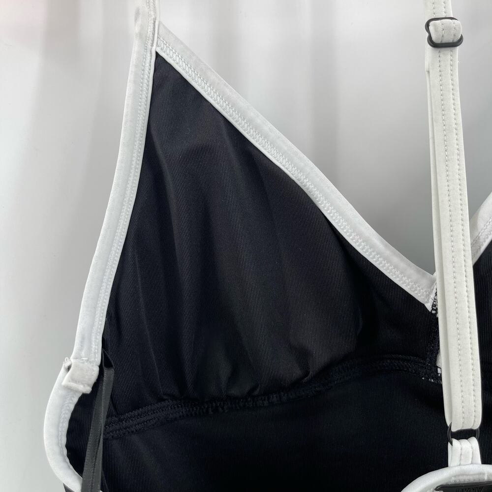 DKNY Swimsuit Size Small Black White T-Strap Back Sporty Swim One Piece NWT - Picture 14 of 16